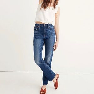 Madewell High rise slim boyjean